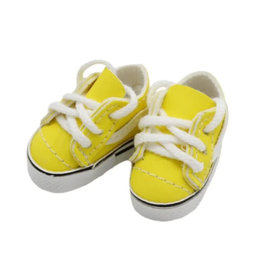 Labubu Vans Shoes Yellow