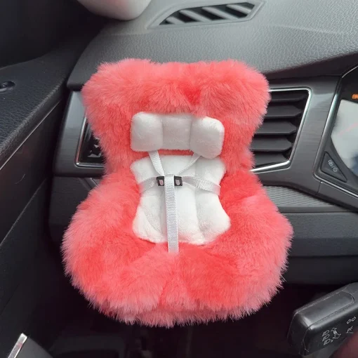Labubu Car Seat Coral Red