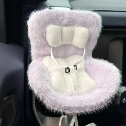 Labubu Car​ Seat Fluffy Purple