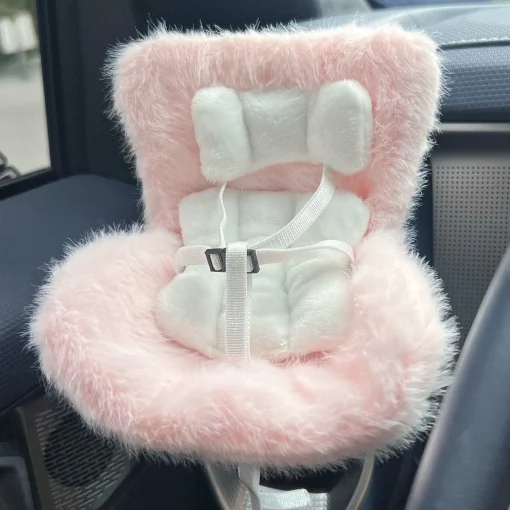 Car Seat Fluffy Pink for labubu the monsters