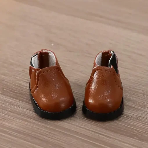 Loafers shoes brown for labubu