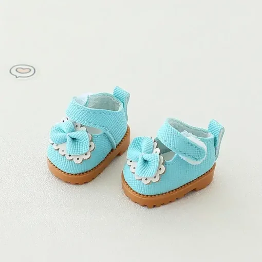 shoes Mary Jane blue for labubu