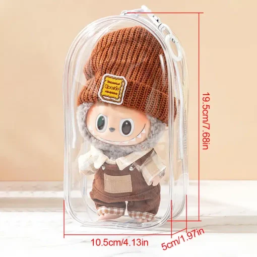 Labubu Display Case bag transparent