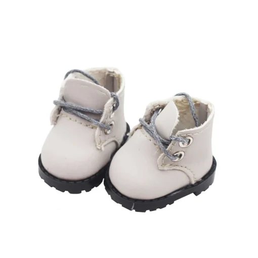 Dr. Martens grey boot lace-up for labubu