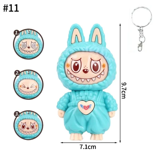 Labubu Doll Bag Charm turquoise