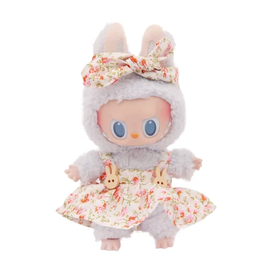 Labubu Dress peeach flower