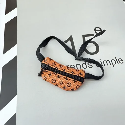 Labubu Louis Vuitton fanny pack camel
