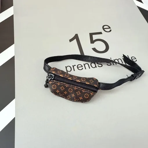 Labubu Louis Vuitton fanny pack brown