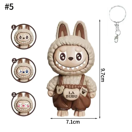 Labubu Doll Bag Charm brown
