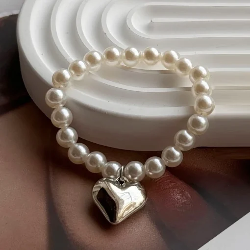 beads necklace heart for labubu