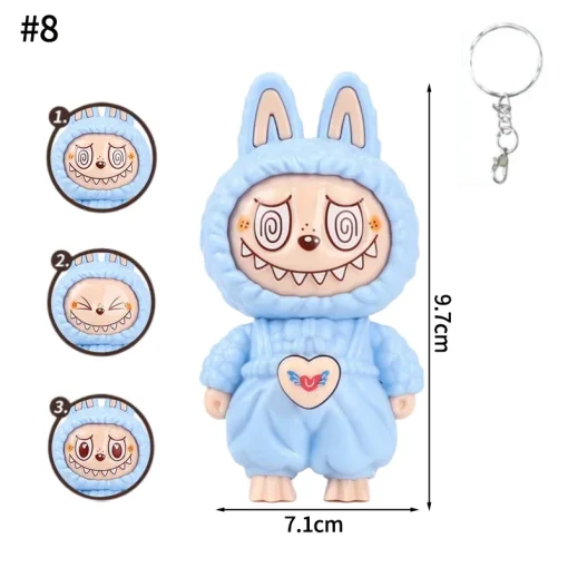 Labubu Doll Bag Charm light blue