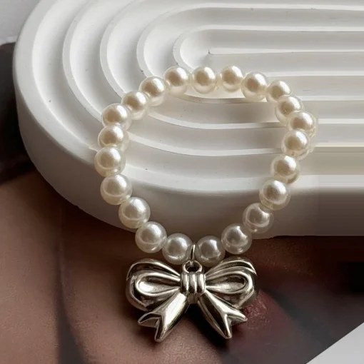 beads necklace bow for labubu