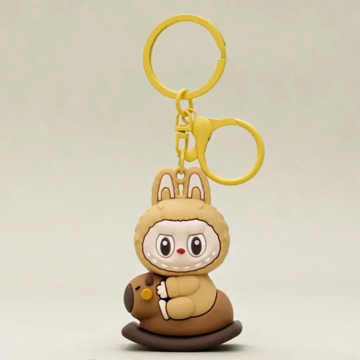 Labubu Keychain Accessories yellow