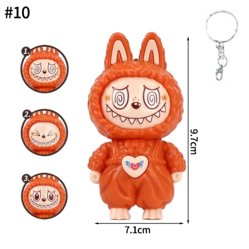 Labubu Doll Bag Charm red orange