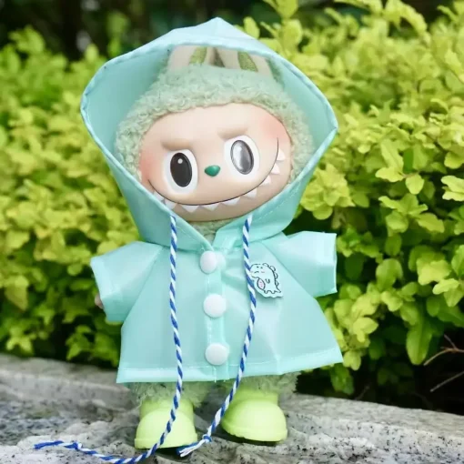 Labubu Raincoat mint green