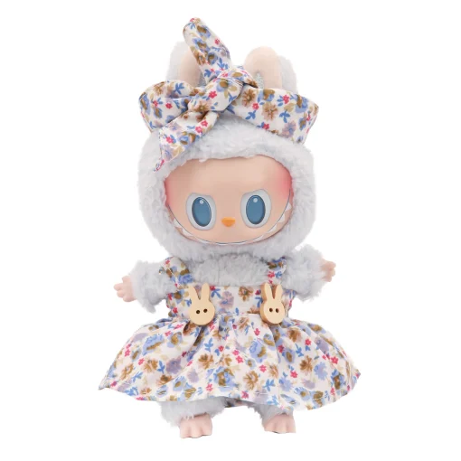 Labubu Dress blue flower