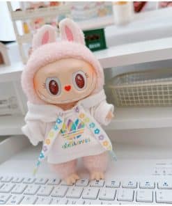 Adidas hoodie white for Labubu