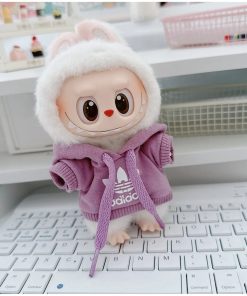 Adidas hoodie purple for Labubu