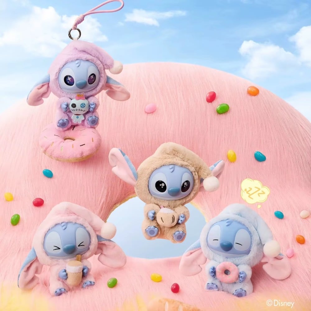 Stitch Labubu Original Miniso Keychain