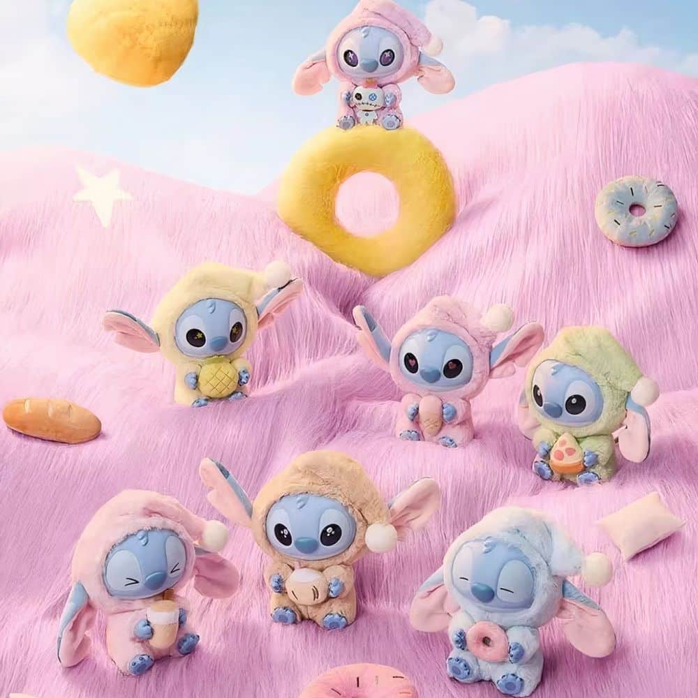 Stitch Labubu Original Miniso Keychain