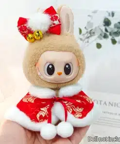 Labubu Christmas Outfit Red Cape